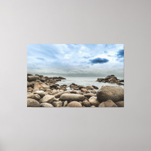 Stormy Seas Premium Wrapped Triptych Canvas Print