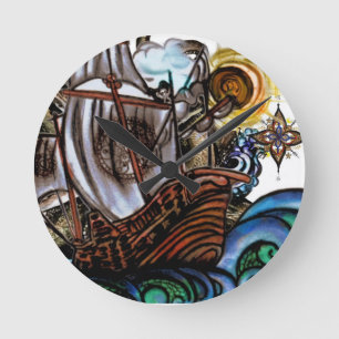 Stormy seas round clock