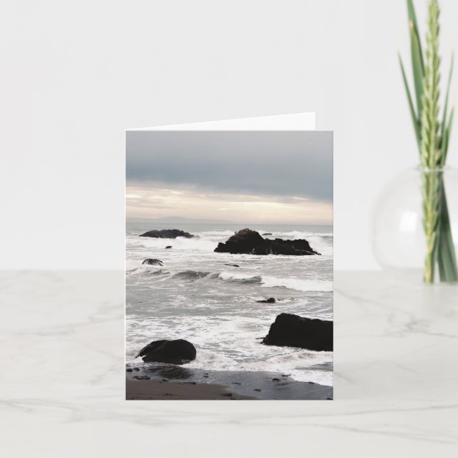 Stormy seascape..... card (Front)