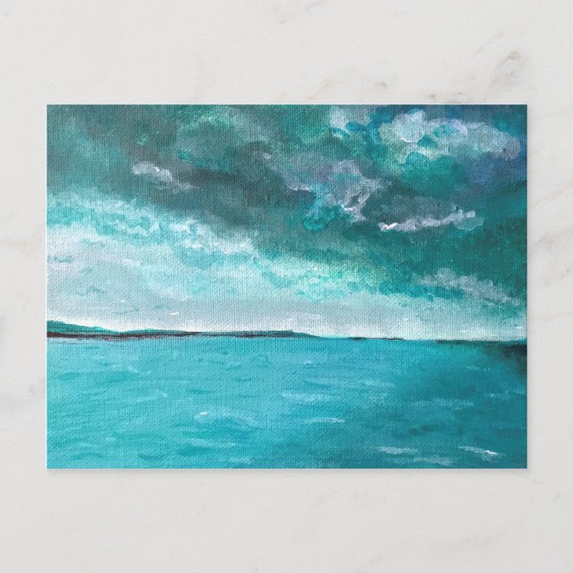 Stormy Seascape Postcard (Front)