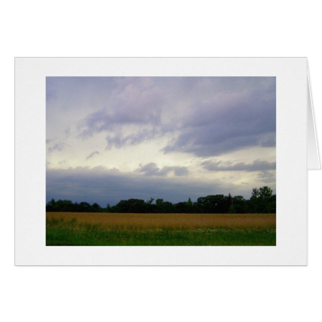 Stormy skies bad weather approaching farm fields (Front Horizontal)
