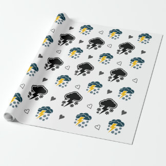 "Stormy Skies: Cloud & Thunder Wrapping Paper." Wrapping Paper