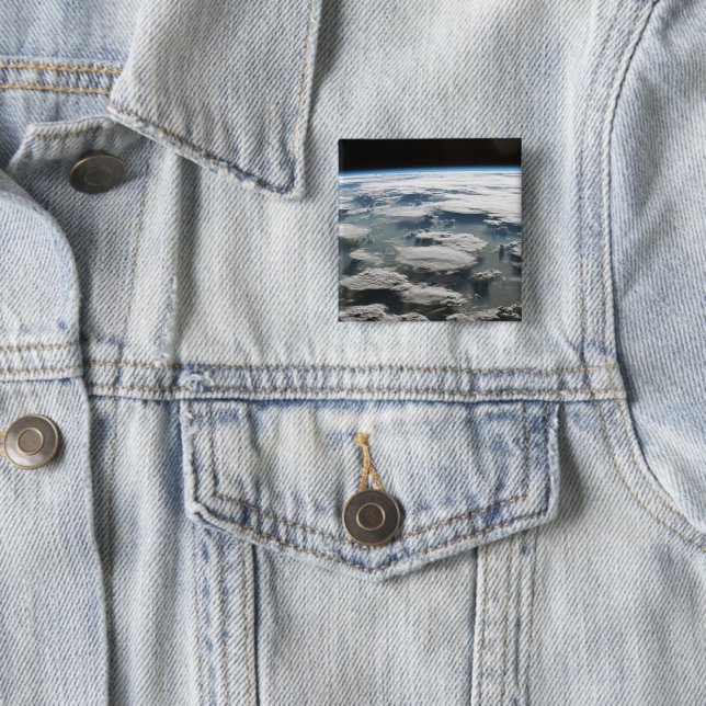 Stormy Sky Above The Amazon 15 Cm Square Badge (In Situ)