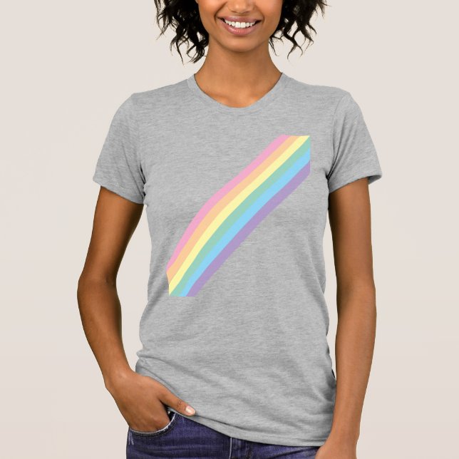 Stormy Sky & Rainbow Adult's T-Shirt  (Front)
