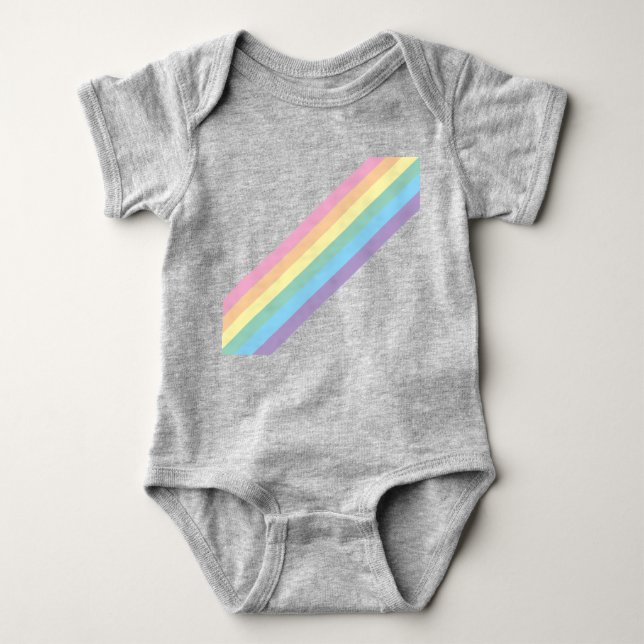 Stormy Sky & Rainbow Baby Bodysuit  (Front)