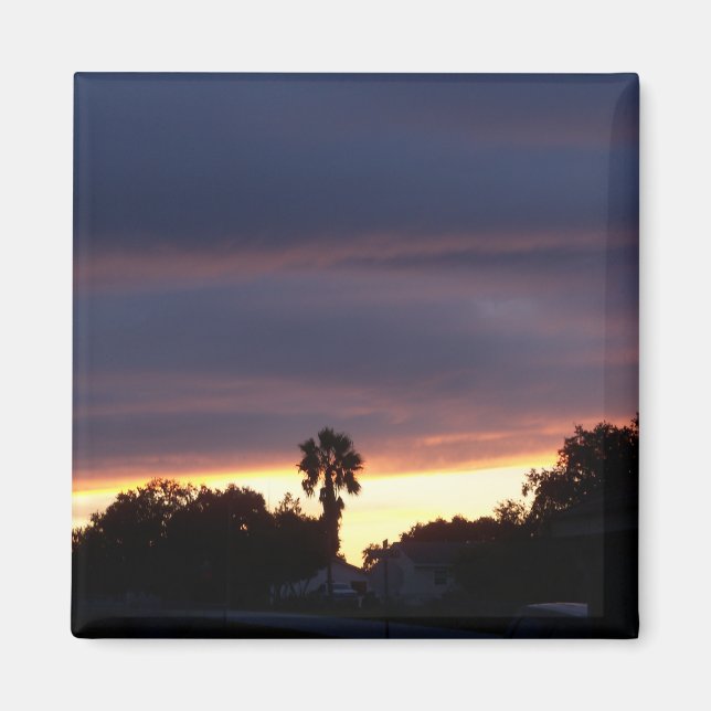 stormy sky sunset magnet (Front)