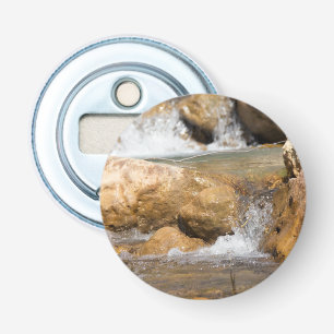 Stormy stream in spring bottle opener