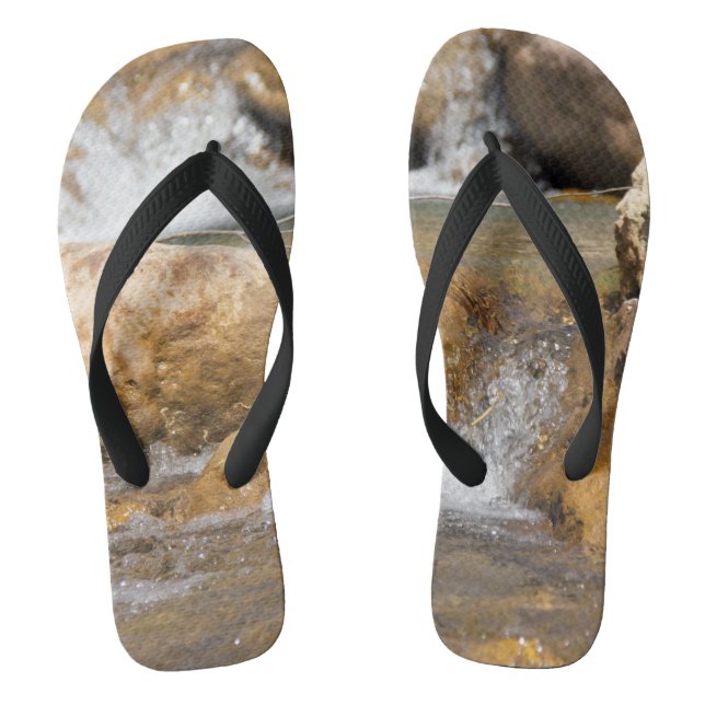 Stormy stream in spring jandals (Footbed)