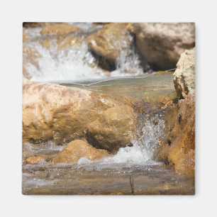 Stormy stream in spring magnet
