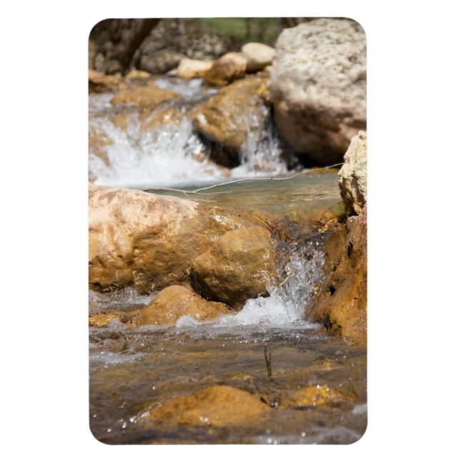 Stormy stream in spring magnet (Vertical)