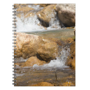 Stormy stream in spring notebook