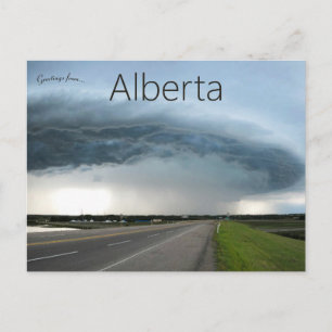 Stormy Weather in Alberta Canada Postcard