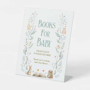Story Book Baby Shower Books for Baby Pedestal Sign