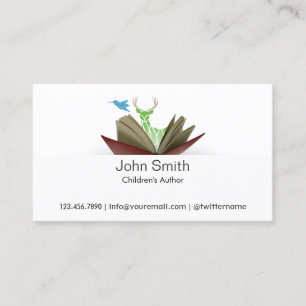 Story Book Children's Author Business Card