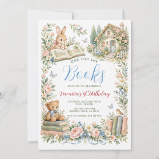 Story Book First Birthday Invitation