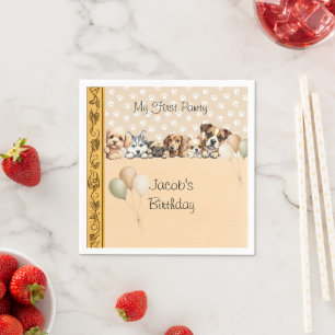 Story Book Puppy Pawty Napkin