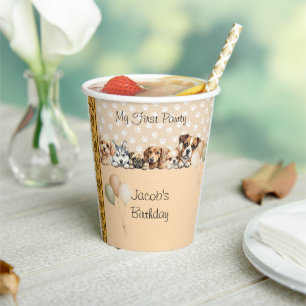 Story Book Puppy Pawty Paper Cups