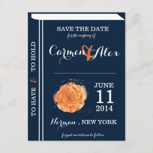Story Book Save the Date Announcement Postcard