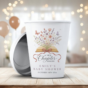 Story Book Wildflower Baby Shower Paper Cups