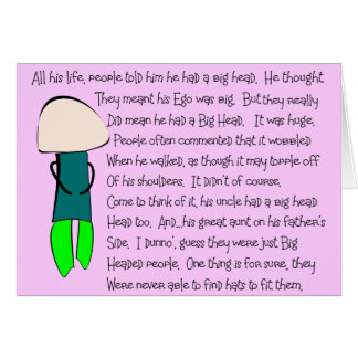 Story Folks "He Had a Big Head" Story Art