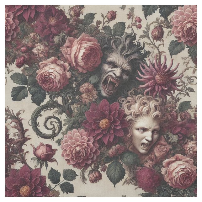 Story of Blood – Gothic Victorian Statement Tile Fabric (Swatch)