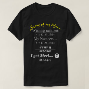 Story of My Life Dark Colour Novelty T-Shirt