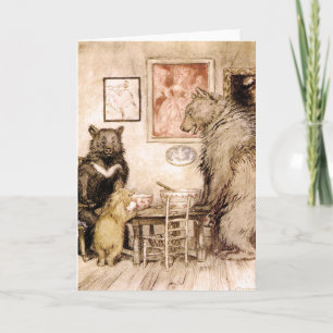 Story of the Three Bears by Rackham Card