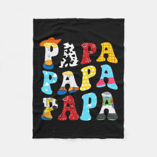 Story Papa Toy Boy Story Dad Fathers Day Tee For M Fleece Blanket