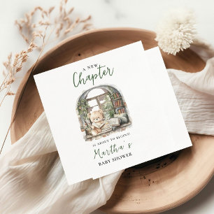 Storybook A New Chapter About Begins Baby Shower Napkin