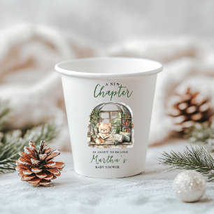 Storybook A New Chapter About Begins Baby Shower Paper Cups