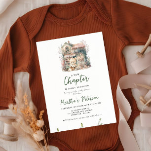 Storybook A New Chapter About toBegins Baby Shower Invitation