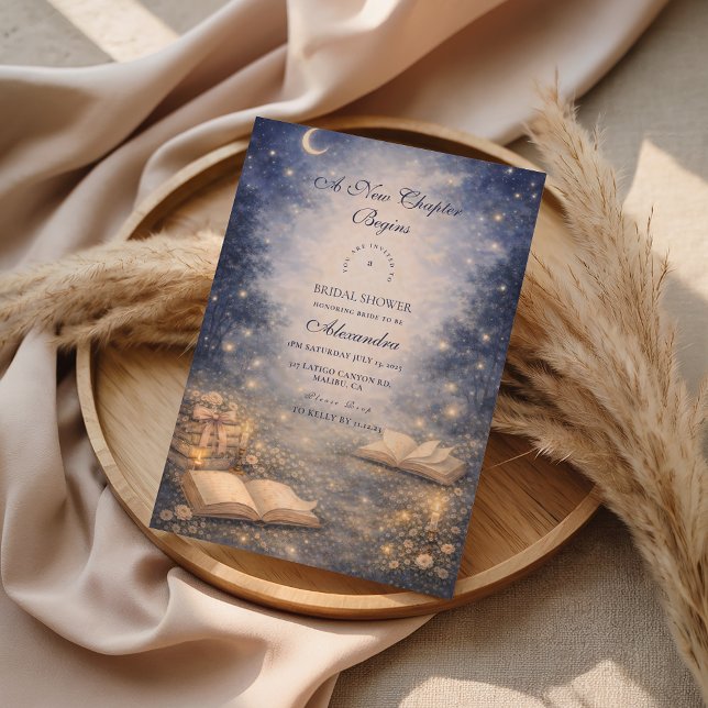 Storybook A New Chapter Bridal Shower Invitation (Creator Uploaded)
