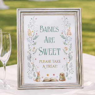 Storybook Baby Shower Babies are Sweet Favour Poster
