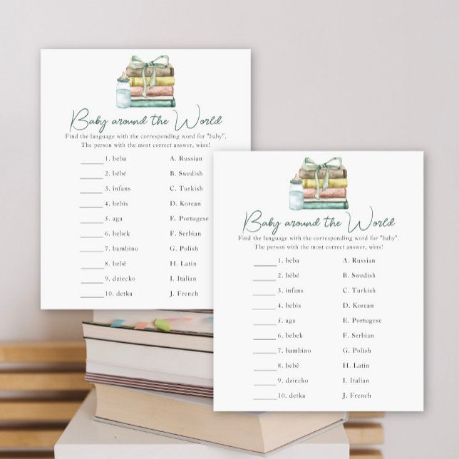 Storybook baby shower - Baby around the world game (Creator Uploaded)