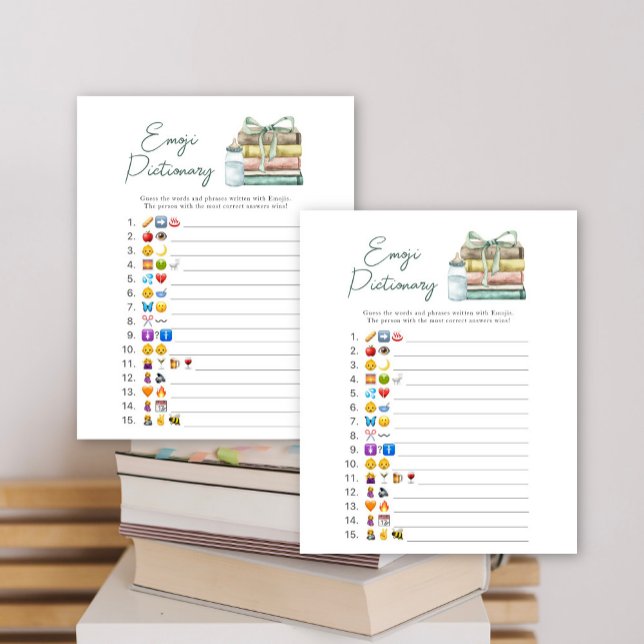 Storybook baby shower Emoji picture game (Creator Uploaded)