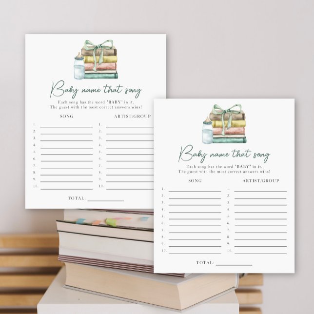 Storybook baby shower - Name that song game (Creator Uploaded)