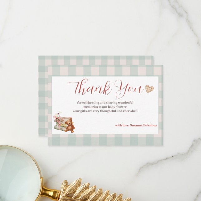 Storybook Baby Shower Thank you  (Front/Back In Situ)