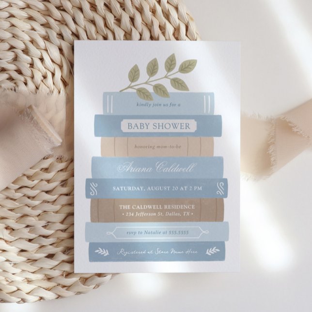 Storybook Blue Boy Baby Shower Invitation (Creator Uploaded)