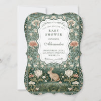 Storybook Bunny Floral Baby Shower