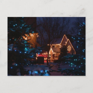 Storybook Christmas Holiday Postcard