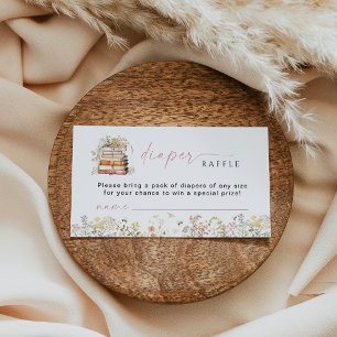 Storybook Diaper Raffle Insert Request Girl Floral