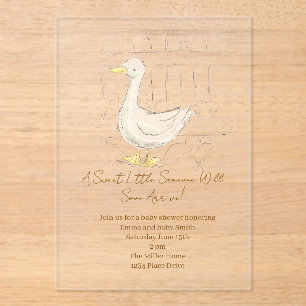 Storybook Duck Acrylic Invitations