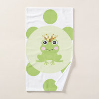 Storybook Fairy Tale Frog Prince Green Dots