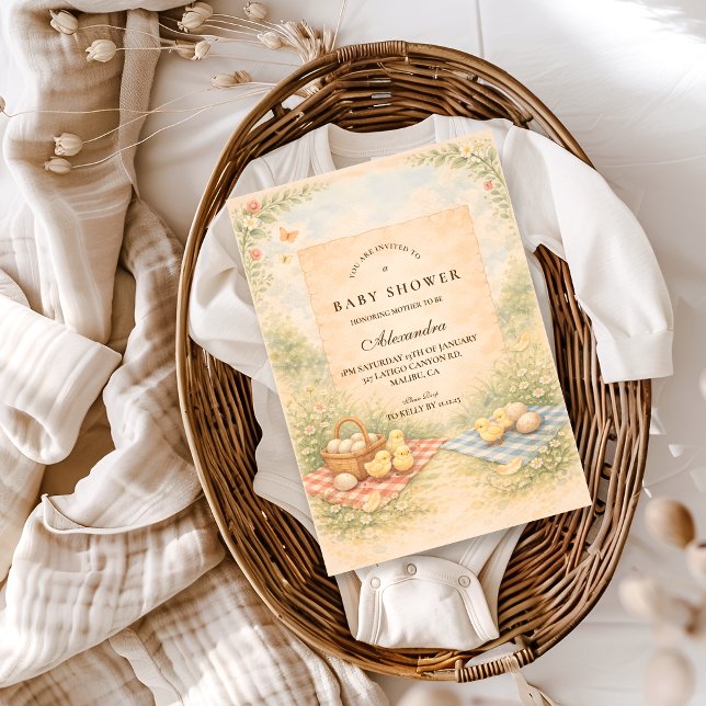 Storybook Farm Animal Baby Shower Invitation (Creator Uploaded)