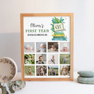 Storybook First Year Photo Milestone Poster