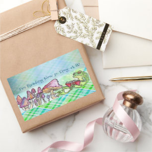 Storybook Frog   Rectangular Sticker