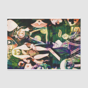 Storybook Funny King Queen Vintage Decoupage Tissue Paper