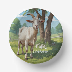 Storybook Goat Paper Plate