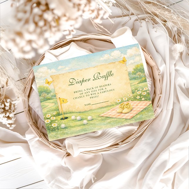Storybook Golf Diapper Raffle Enclosure Card (Creator Uploaded)