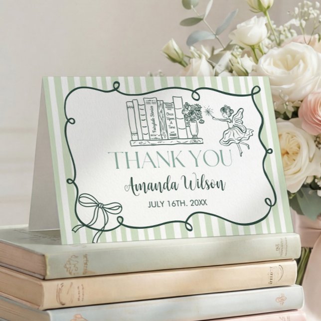 Storybook Green Thank You Card (Creator Uploaded)